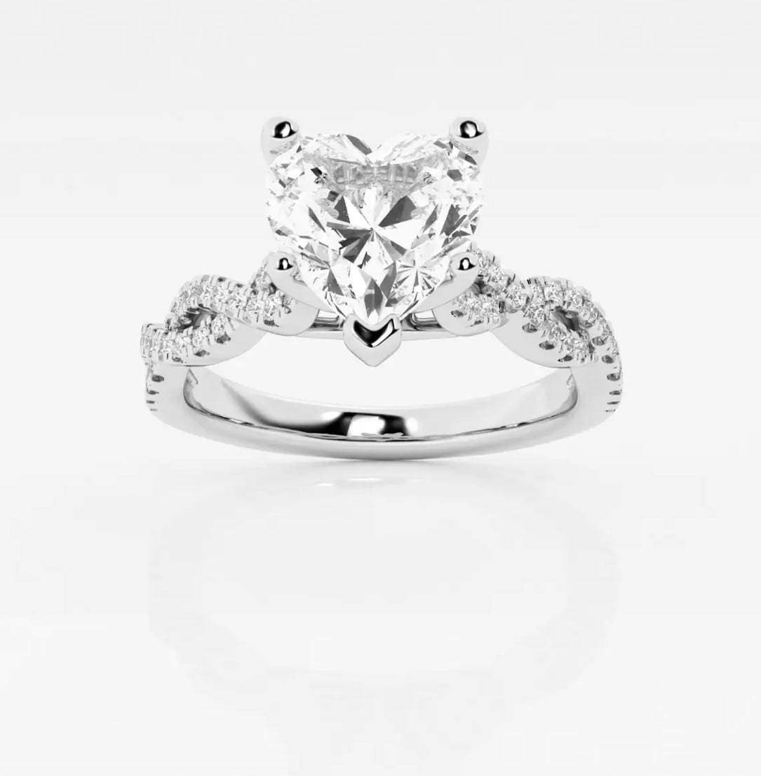 Heart Shaped Engagement Ring