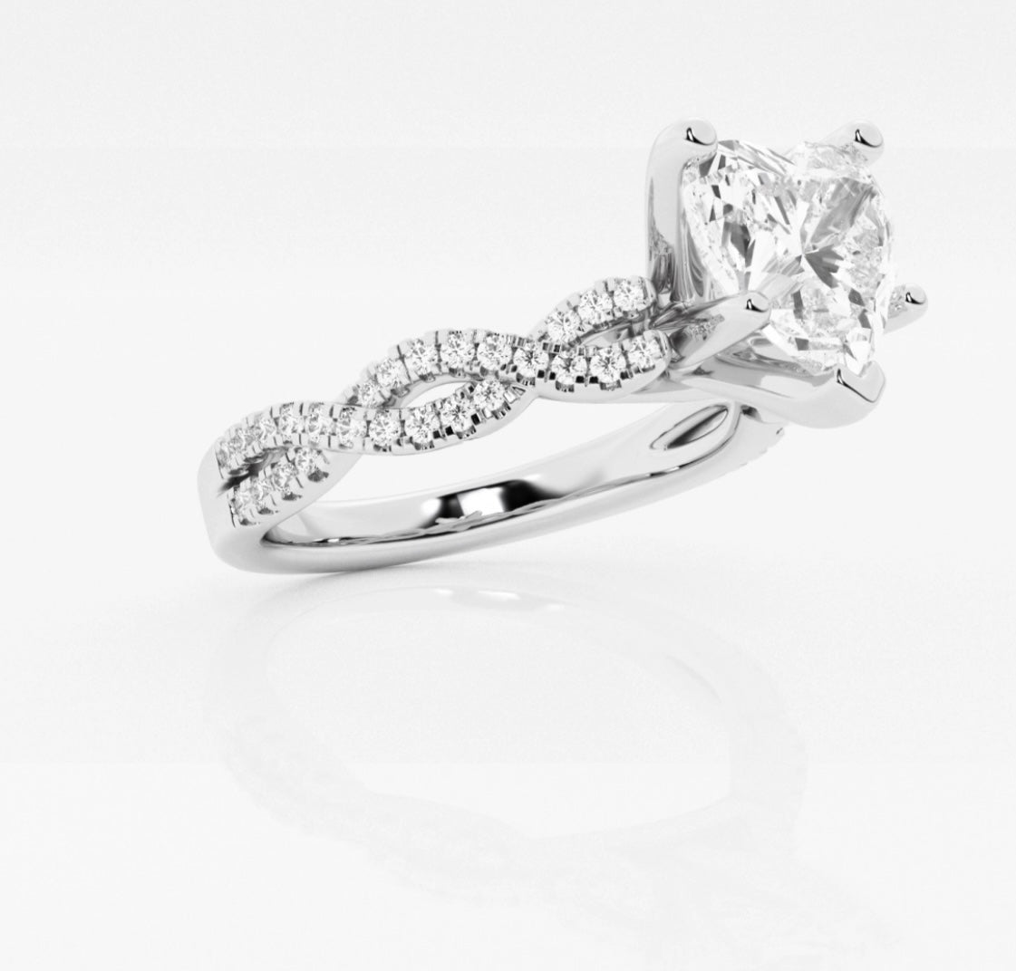 Heart Shaped Engagement Ring