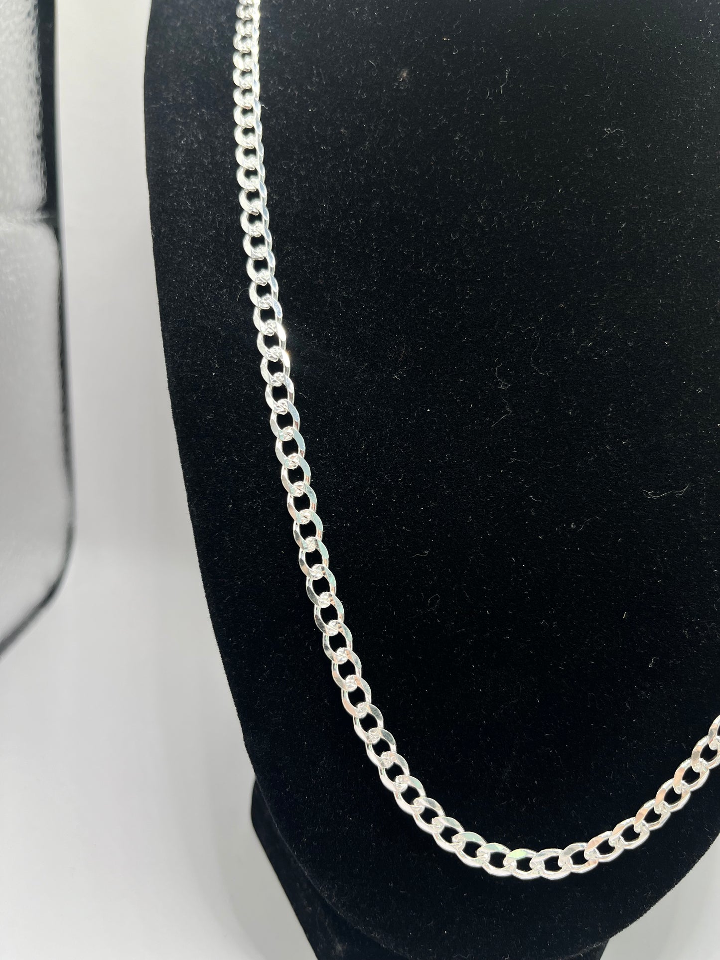 Silver Curve Link Chain