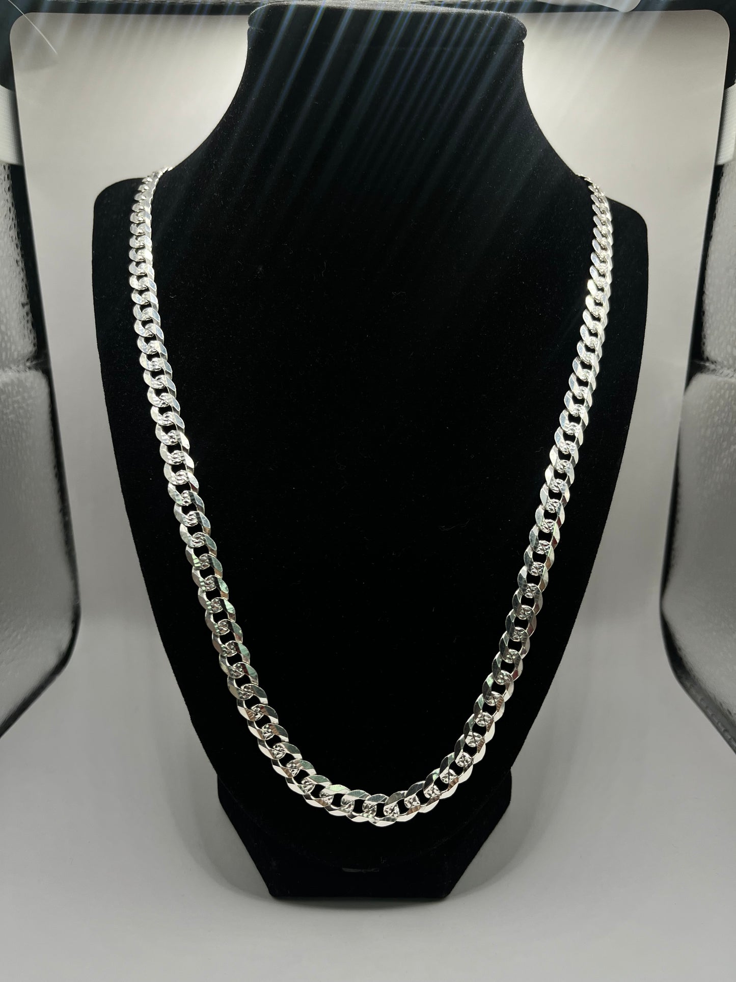 Silver Curve Link Chain