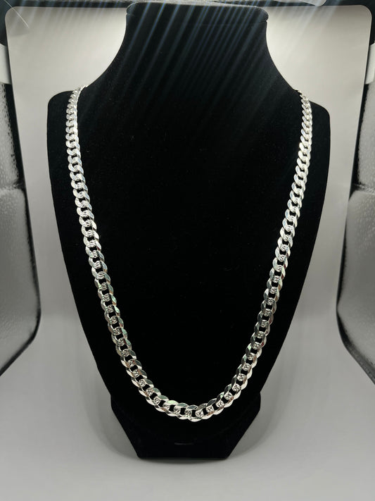 Silver Curve Link Chain