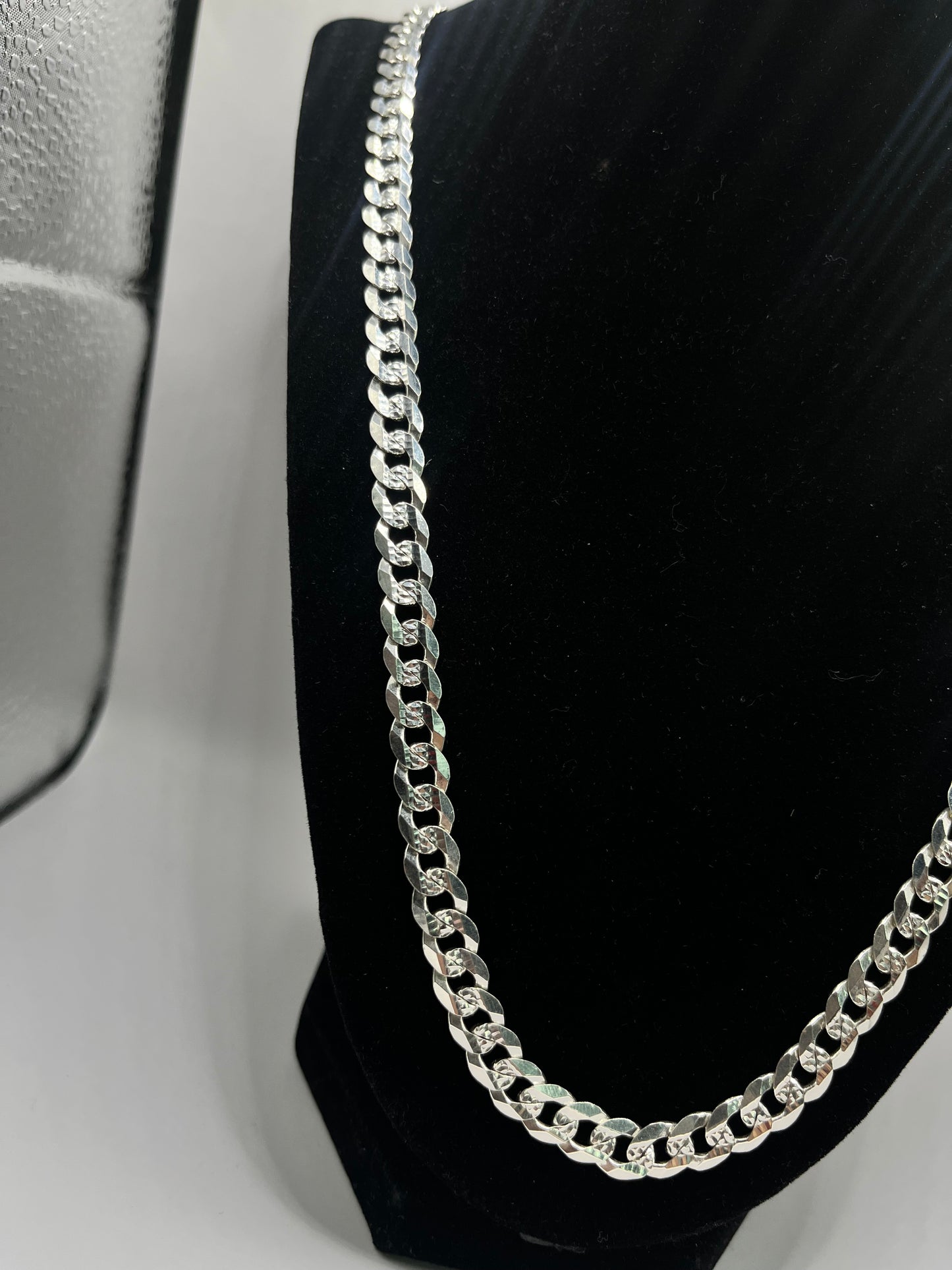 Silver Curve Link Chain