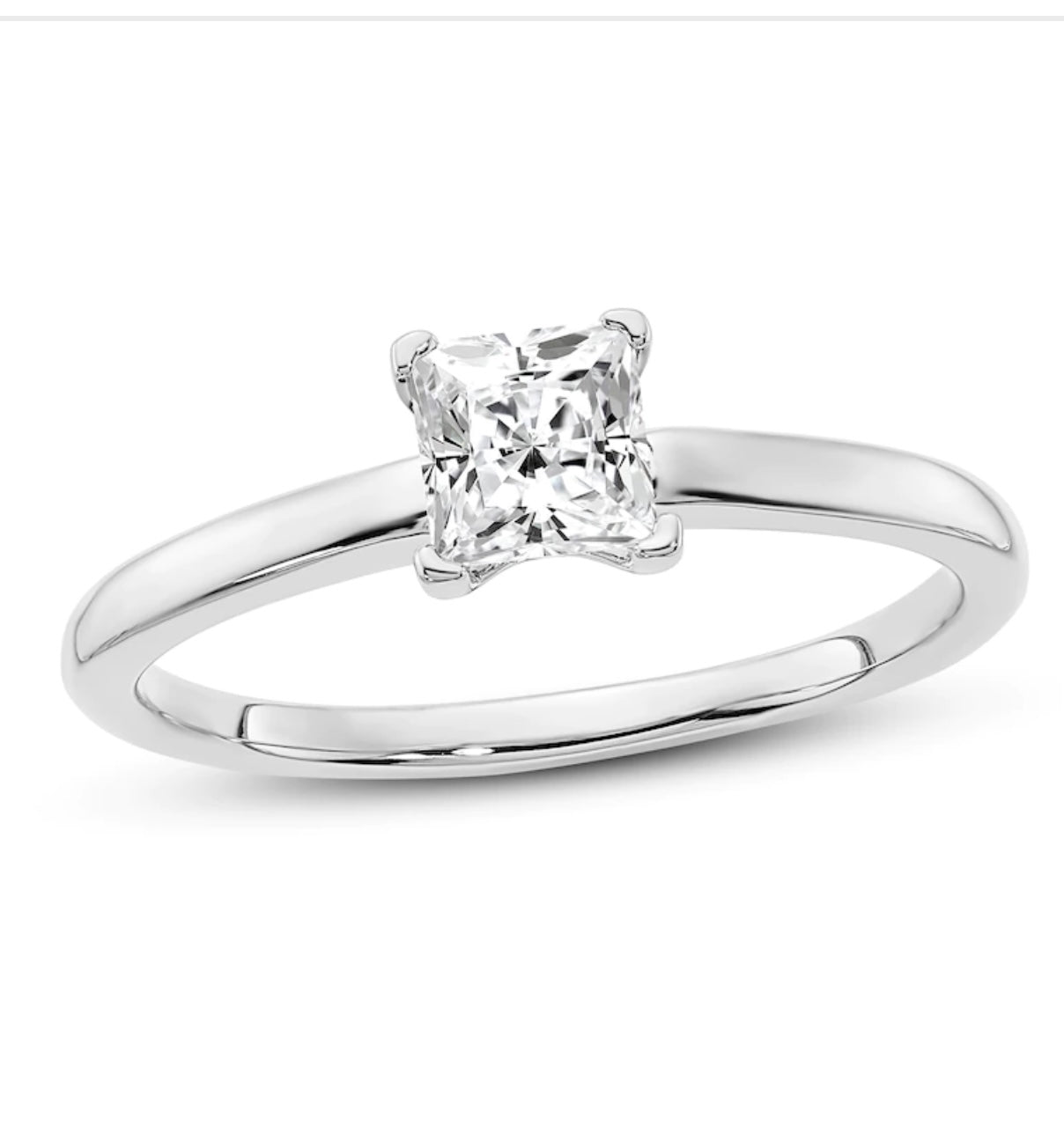 Princess Cut Solitaire