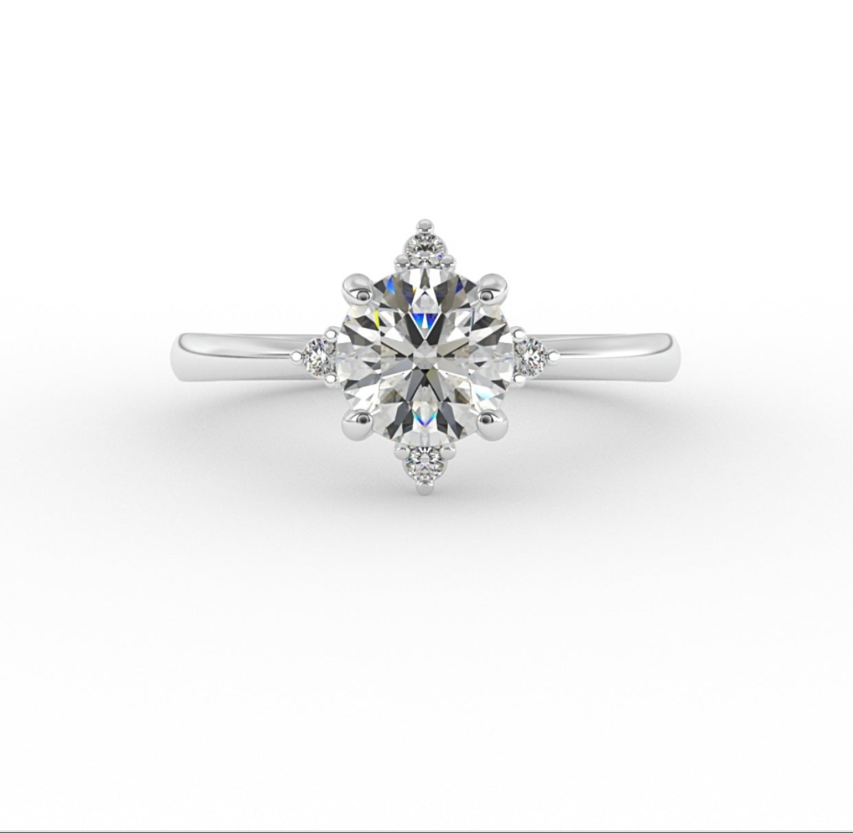 Round Shape Star Ring